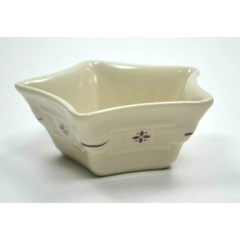 LONGABERGER Woven Traditions‎ Mini Star Dish - Paprika EUC